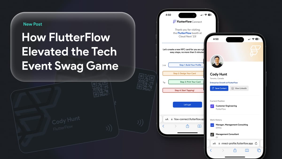 How FlutterFlow Elevated the Tech Event Swag Game