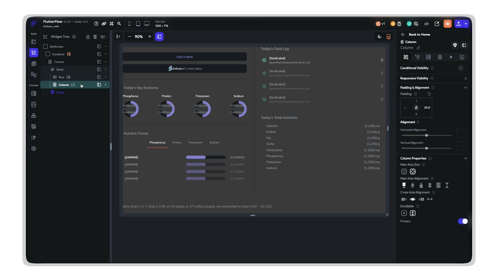 Kidnee: A New Way to Manage Kidney Disease | Built in FlutterFlow